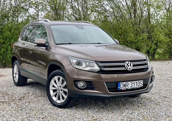 Volkswagen Tiguan cena 54900 przebieg: 153000, rok produkcji 2011 z Warka małe 379